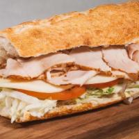 #1 Turkey · Please choose your toppings! Thinly sliced Turkey on our freshly baked Sourdough bread, buil...