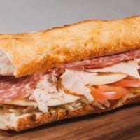 #8 Turkey & Salami · Please choose your toppings! Thinly sliced Turkey and Dry Genoa Salami served on our freshly...