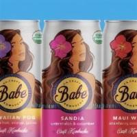 Best Seller Flavors · Selection of Babe Kombucha best seller flavors in one box (Hawaiian POG, Maui Wowie,  Sandia).