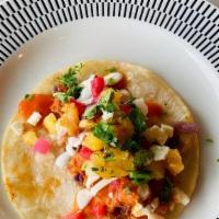 Al Pastor Taco Classic · Pork, Roasted Pineapple, Salsa Roja, Onion, Cilantro