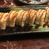 Sm24.Shrimp Crunch Roll · Shrimp tempura with a crunchy on top