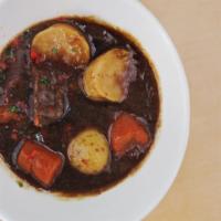 Belgian Beer Stew · A hearty beef stew which features Westmalle Dubbel Belgian Ale, created by the Trappist monk...