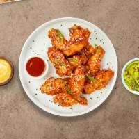 Power Of The Sweet And Sour Wings · Fresh chicken wings breaded, fried until golden brown, and tossed in sweet and sour sauce. S...