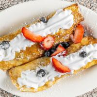 Crepe · with fruit and whip cream
select fruit bananas strawberry or blueberrys