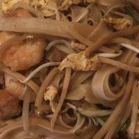 Pad Thai · Thai rice noodle with nicely-sweet sauce. (Contains peanuts).