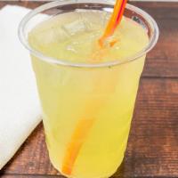 Fresh Iced Lemonade · Made in-house and lightly sweetened with organic blue agave.