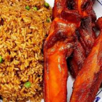 Barbecued Spare Ribs (4)With Fried Rice · 4 pieces of Rib with Fried Rice
