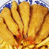 Jumbo Shrimp Basket(6)With French Fries · 6 pieces of shrimp with French Fries