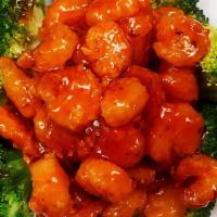Chef'S Spicy Crispy Shrimp · Spicy. Golden fried baby shrimp in a mildly spicy sauce, served on a bed of steamed broccoli.