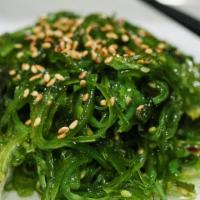 Seaweed Salad · Marinated seaweed tossed with roasted sesame seed and sesame oil.