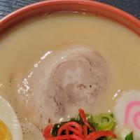 Tonkotsu Ramen · Our Ramen noodles are made without eggs or other animal products - vegan friendly!

Our rame...