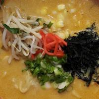 Soy Vegan Miso Ramen · Vegan.

Our soy vegan miso ramen is made with animal-free miso base and soy milk to give the...