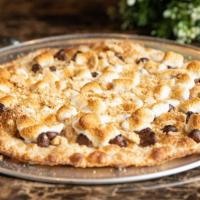 S'Mores Pizza · Marshmallow, chocolate and graham cracker topping, served on our house made pizza dough.