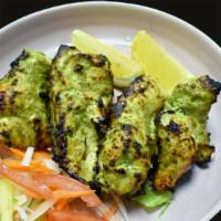 Cilantro Chicken · Chicken marinated in Indian herbs, yogurt & Cilantro