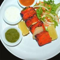Original Paneer · Indian cottage cheese marinated in Indian herbs w/ green, red bell peppers & onions