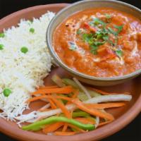 Makhani · Creamy tomato sauce, cooked with Indian herbs