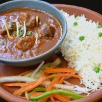 Vindaloo* · Indian herbs blended with dried red chilli paste.