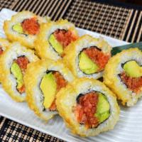 Spicy Tuna Tempura · Hot & Spicy. Deep fried spicy tuna and avocado (eel sauce, spicy mayo).