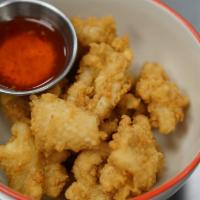 Calamari · Batter fried calamari, sweet chili dipping sauce