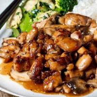 Chicken & Shrimp Teriyaki · Served With  cabbage, carrot and, broccoli 
Choice white rice ,Fried Rice  Or Noddle
