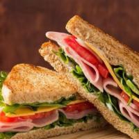 Jamón Y Queso Sandwich / Ham And Cheese Sandwich · 