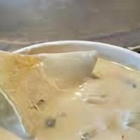 Large Queso · Half pint of Chile con queso. Tortilla chips don't come with this item, they must be ordered...