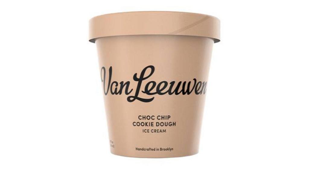 Van Leeuwen Choc Chip Cookie Dough (14 Oz) · Nothing makes us happier than this Chocolate Chip Cookie Dough Ice Cream. Chewy cookie dough. Generous amounts of single origin, dark chocolate chips. A pinch of sea salt. It’s the pint you’ve always wanted. If you wanted a pint of chewy cookie dough, dark chocolate chips and sea salt.
