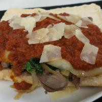 Italian Stallion · Choice of thin sliced sirloin, meatballs, or Italian sausage, sauteed spinach, caramelized o...