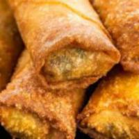 Egg Roll · Three pieces deep fried vegetable spring rolls.