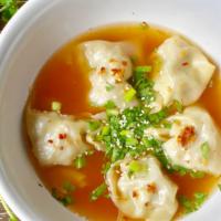 Crispy Shrimp Wonton (5 Pieces) · Fried wontons filled with chopped shrimp, corn, and cilantro. Served with sweet chili dippin...