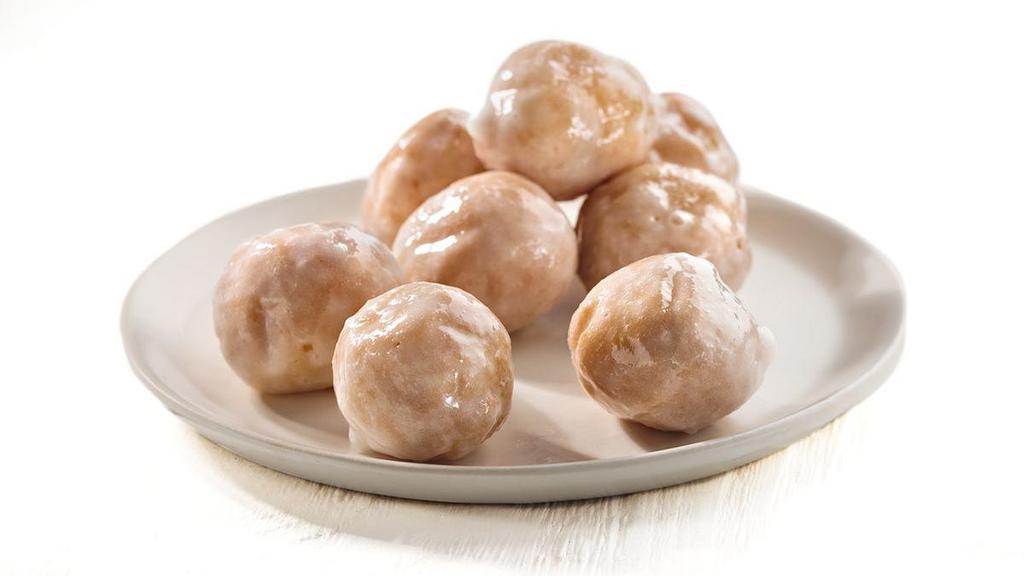 Donuts|Glazed Donut Holes · Bite sized donut holes drizzled in a sweet icing glaze. Perfect for on the go snacking. 330 calories