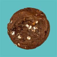 S'Mores · 4.5oz chocolate cookie loaded with marshmallows, HERSHEY’S® MINI KISSES, chocolate chunks an...
