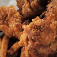 The Best Chicken Strips · Our juicy marinated chicken is freshly battered and cooked when you order. Served with your ...