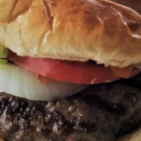 Classic Burger · Tomato, lettuce, red onion and mayo