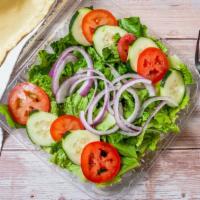 Garden Salad · Lettuce, tomato, onion, cucumbers.