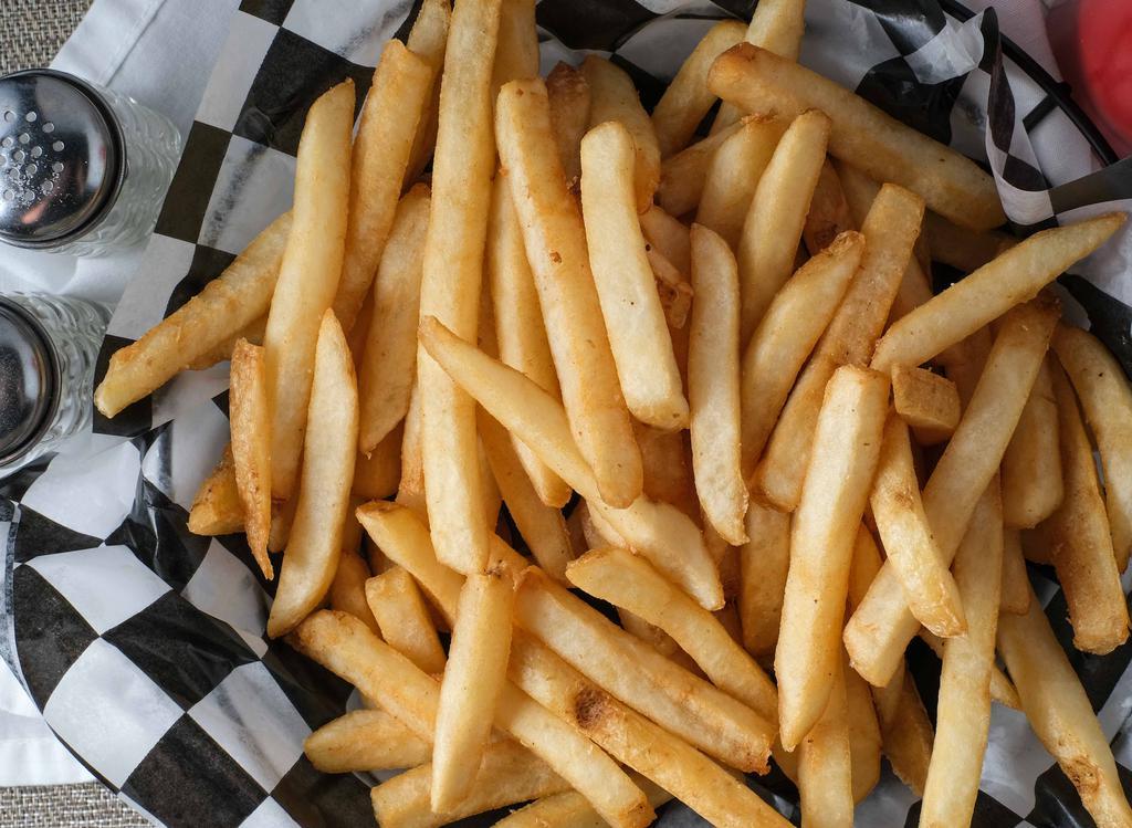 French Fries · Our delicious french fries are deep-fried 'till golden brown with a crunchy exterior and a light fluffy interior. seasoned to perfection