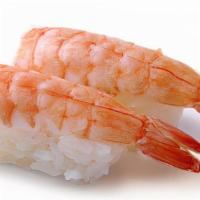 Shrimp (Ebi) · Sushi style is the default setting, 2 pieces each order. Please check out Sashimi style inst...