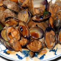 Mussels Sauteed W/Black Bean Sauce · Small size.
