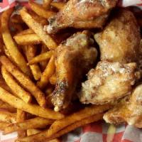 6 Wings With Cajun Fries · 