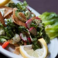 Fattoush Salad · Lebanese inspired traditional salad.