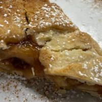 Grandma'S Apple Pie · Topped with cinnamon and powdered sugar