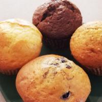 Jumbo Muffin · Made in house by our famous baker.