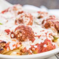 Italian Combo · Italian sausage and meatballs grilled together with onions and peppers then topped with mari...