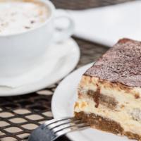 Homemade Tiramisu · Ladyfingers soaked in espresso and layered with a sweet mascarpone, and Italian tradition