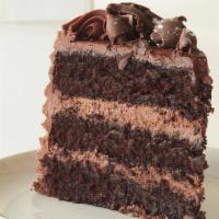 Mom'S Chocolate Cake, Slice · You can always count on Mom. Moist chocolate cake with chocolate buttercream frosting.  (no ...