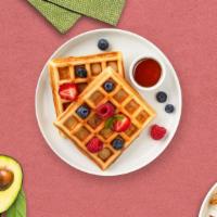 Belgian Billow Waffle · Classic homemade belgian waffles served with butter and maple syrup