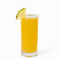 Sunshine Smoothie · Pineapple, orange, apple, granola, and pineapple juice.