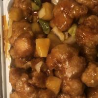 Orange Chicken · Entrée and one side. Any side choice can be changed to chicken, beef, shrimp or house fried ...