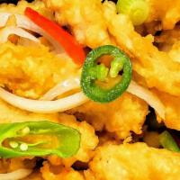 Shrimp Egg Foo Young · Entrée and one side. Any side choice can be changed to chicken, beef, shrimp or house fried ...