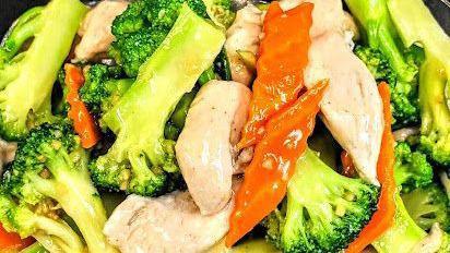 Broccoli Chicken · Entrée and one side. any side choice can be changed to chicken beef shrimp or house fried rice for an additional price.